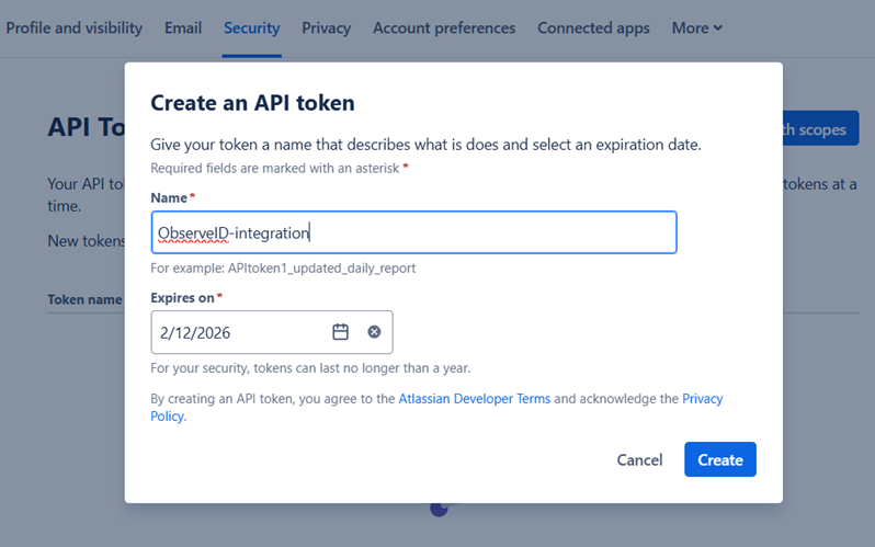 Token name Token name