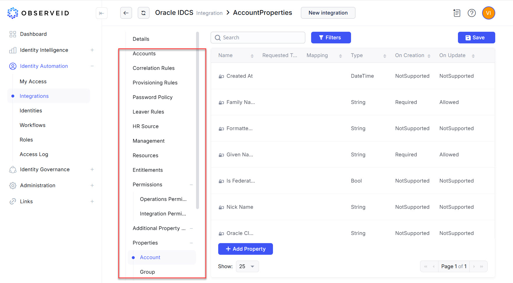 Oracle IDCS integration data is loaded Oracle IDCS integration data is loaded