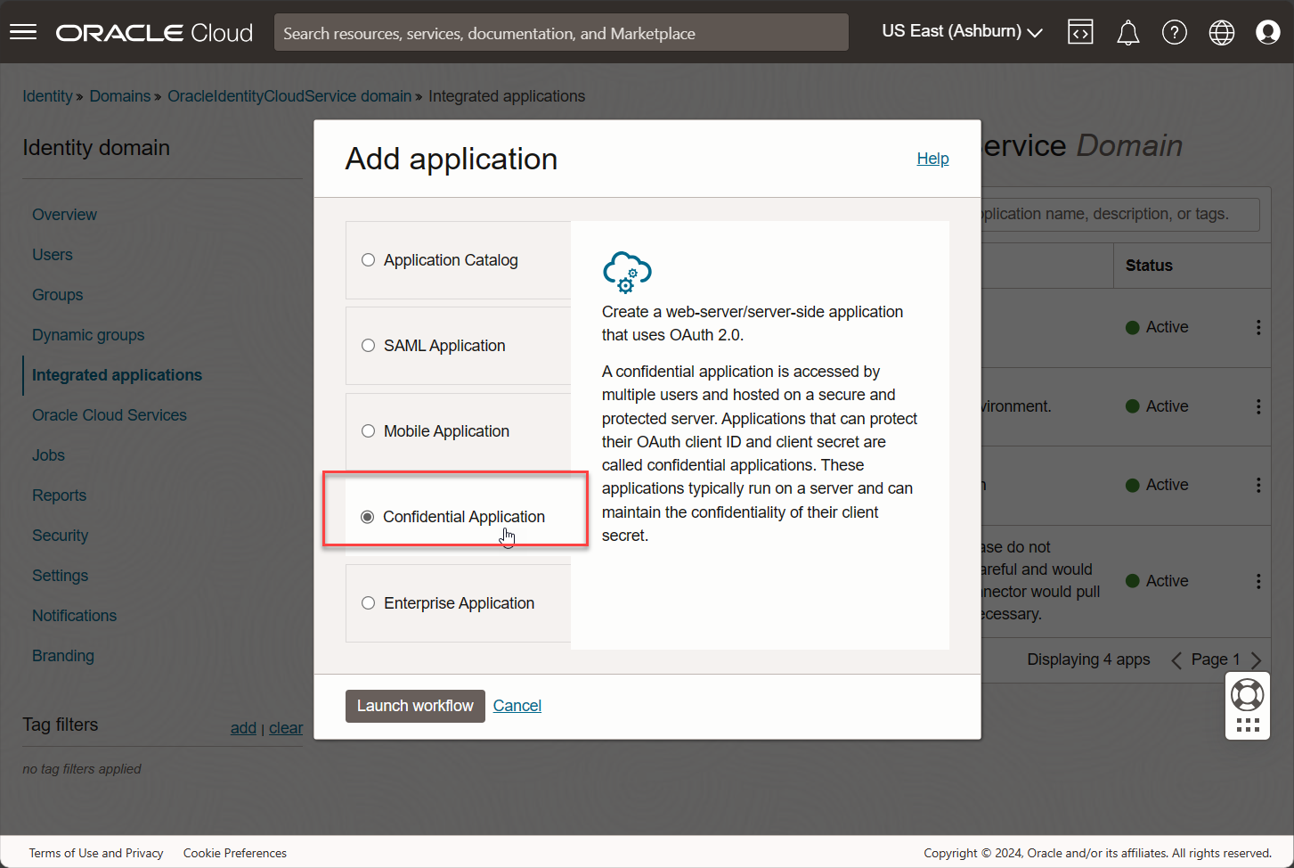 Confidential Application Confidential Application