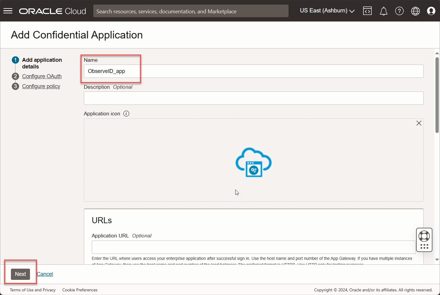 Defining a name for the app Defining a name for the app