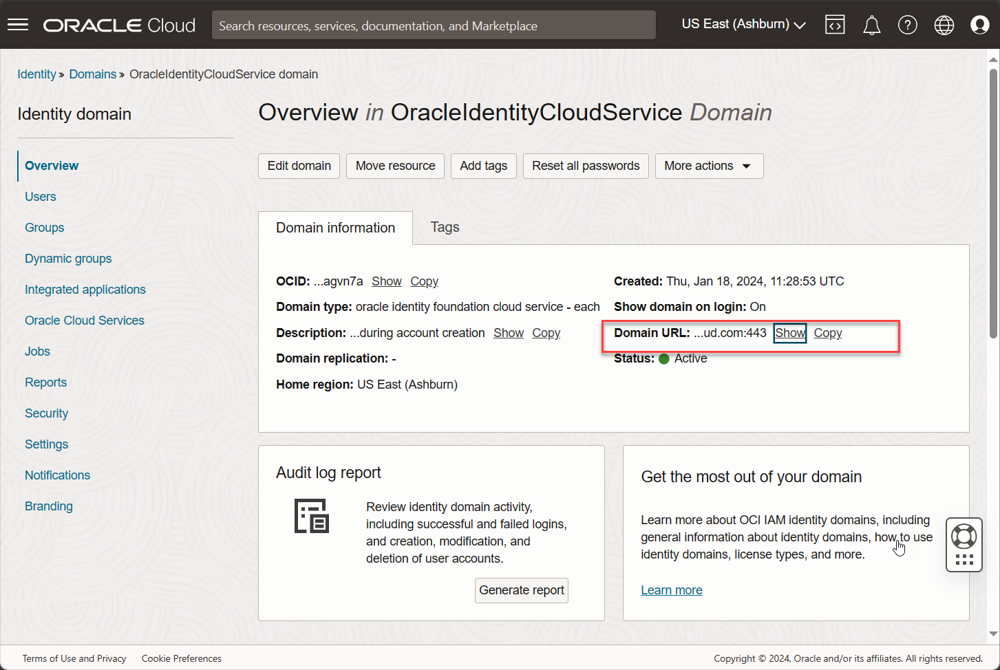 Overview of the Identity Domain of the Oracle Identity Cloud Service Overview of the Identity Domain of the Oracle Identity Cloud Service