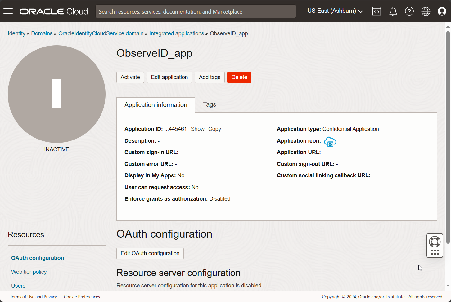 Overview of the app details Overview of the app