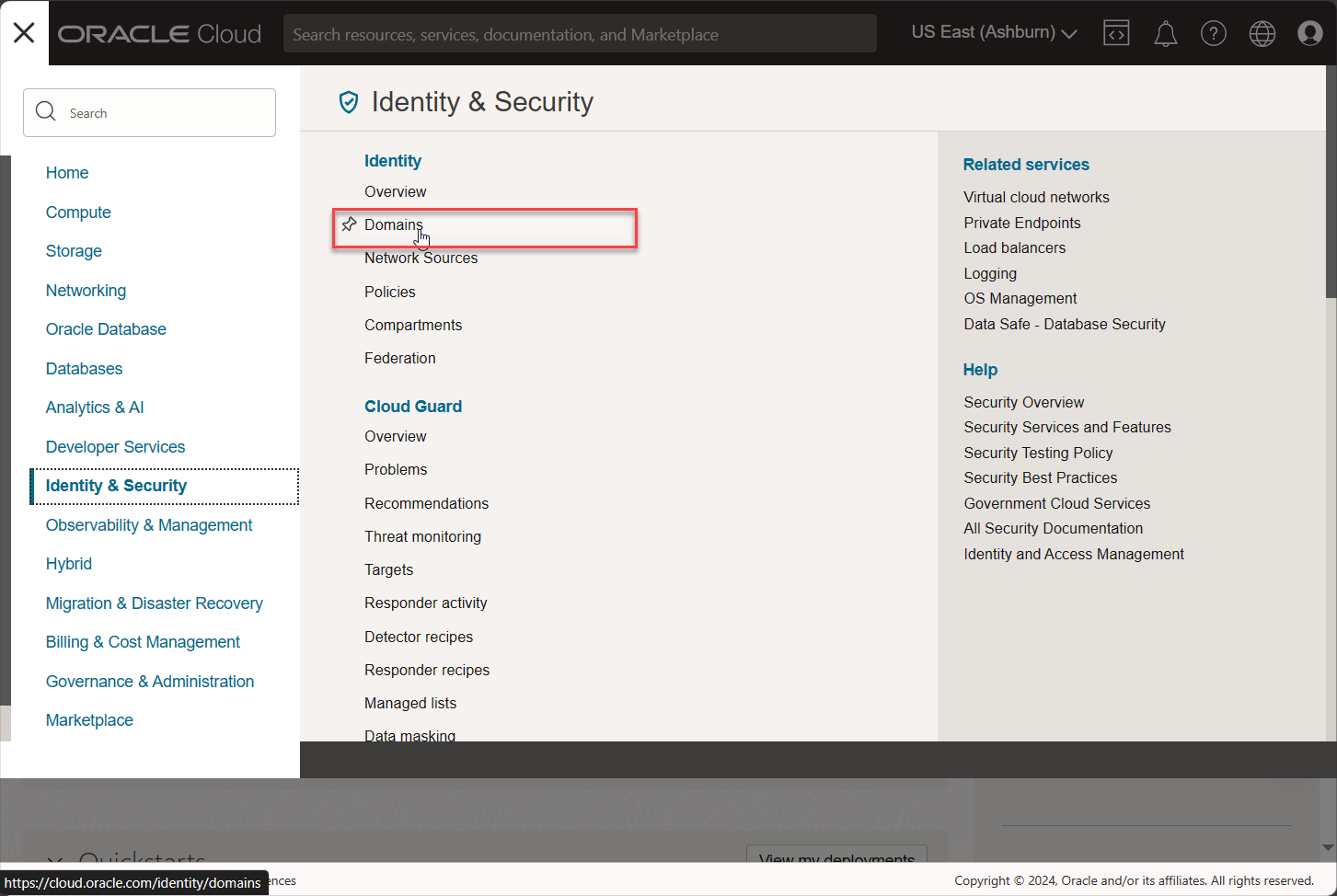 Select Domains Select Domains