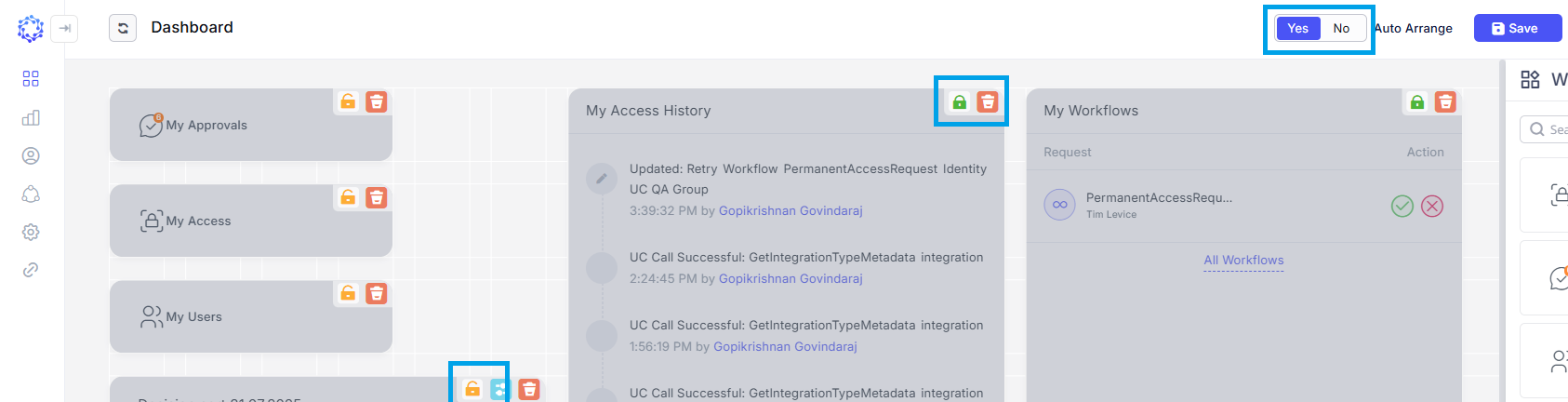 Dashboard Enhancements