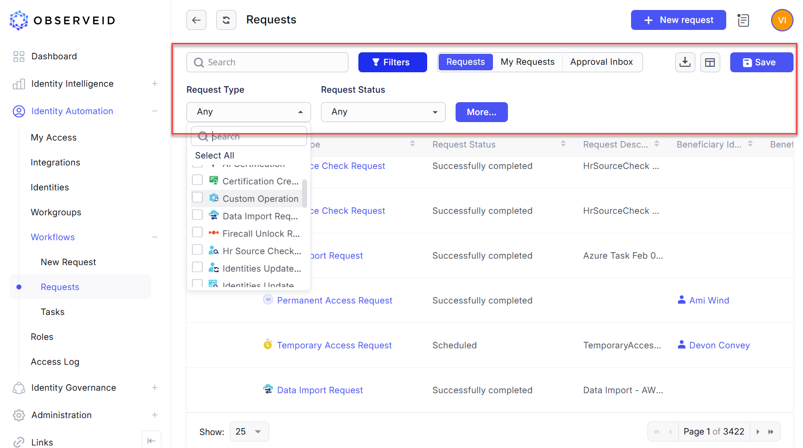 Filters in Workflows