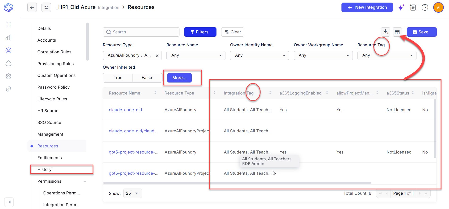New capabilities in the Integrations area