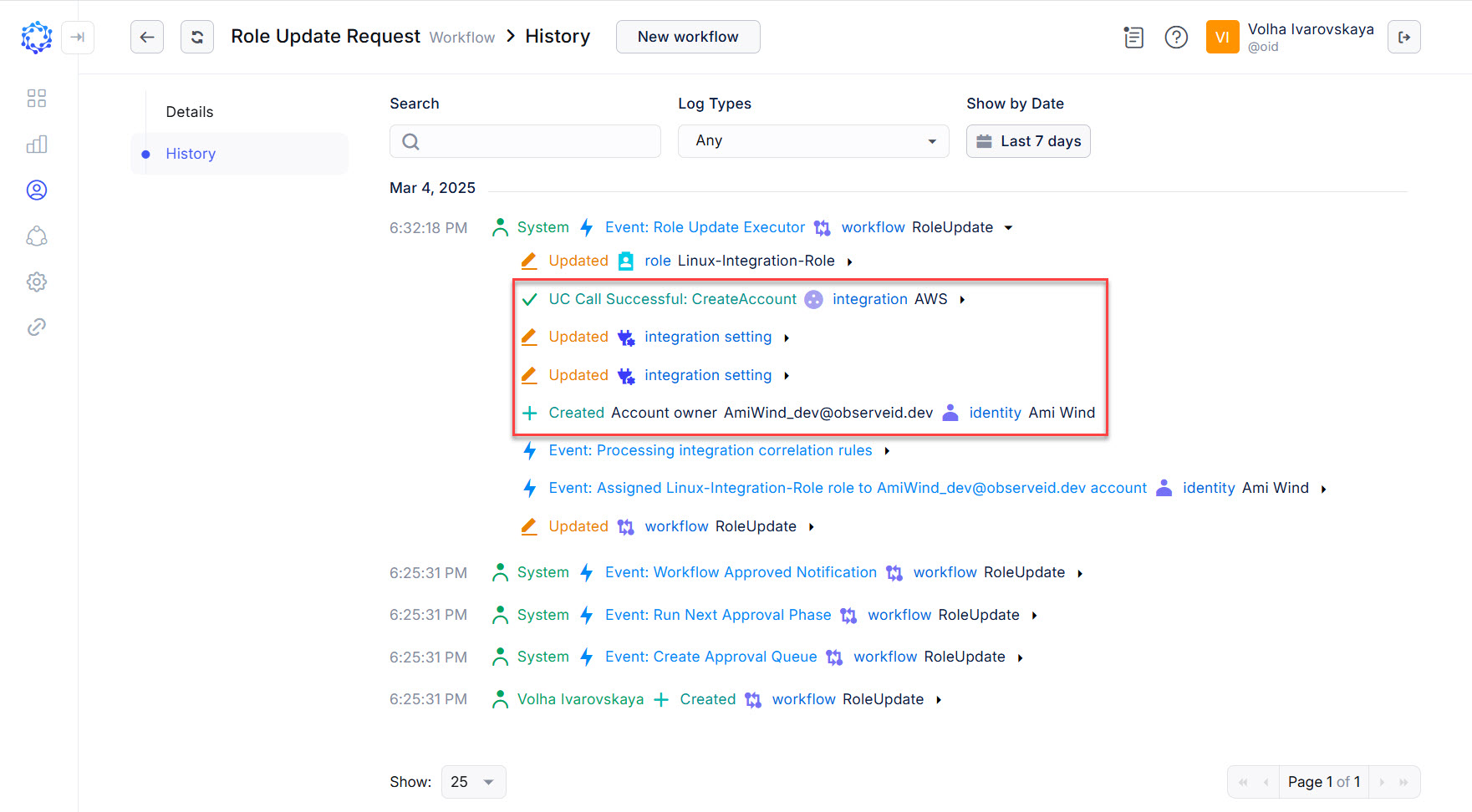 Role Update creates new accounts